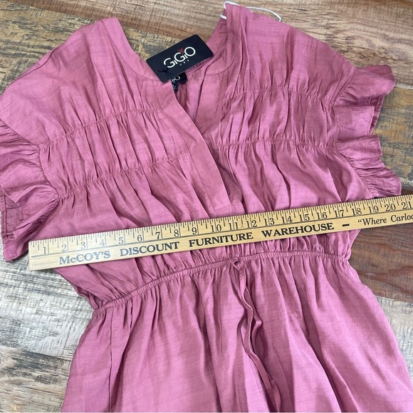 New Gigio ruffle romper women’s size Medium Mauve - Picture 4 of 10
